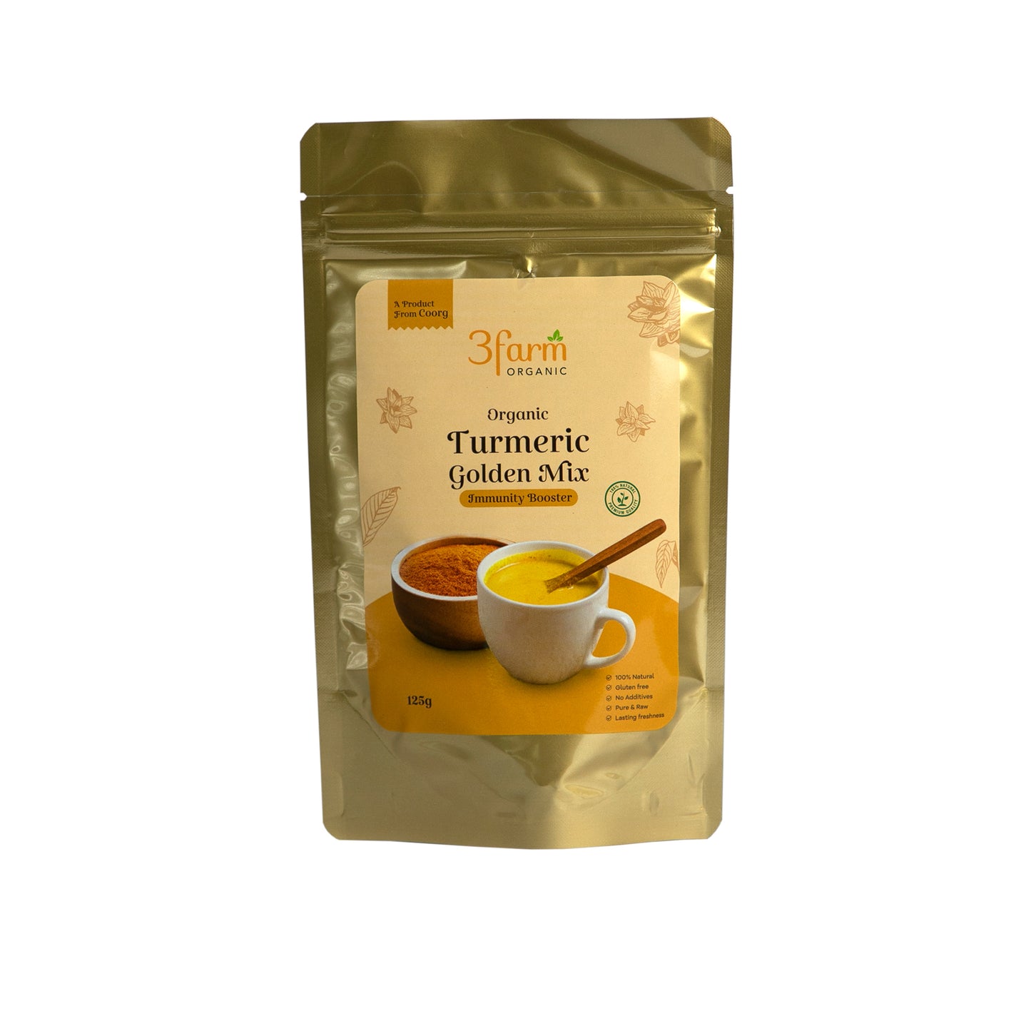 Turmeric Golden Mix | Health Drink | Immunity Booster | 100% Organic (125g)