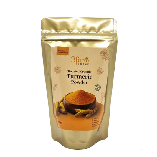 Roasted Organic Turmeric Powder | Health Drink | Immunity Booster | 100% Organic (125g)