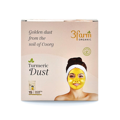 Turmeric Dust | For Face Mask | For Glowing skin | 100% Organic (15 Sachets)