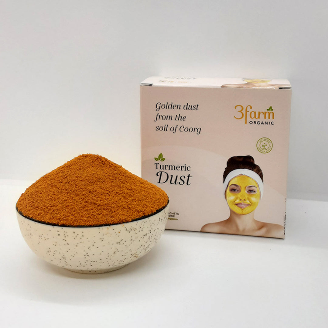 Turmeric Dust | For Face Mask | For Glowing skin | 100% Organic (15 Sachets)