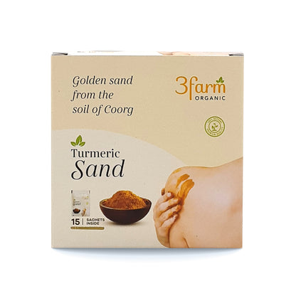 Turmeric Sand | Face & Body Scrub | For Skin Repair | 100% Organic (15 Sachets)